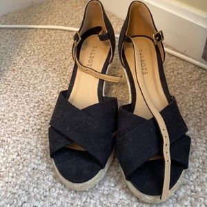 Talbots black wedges
